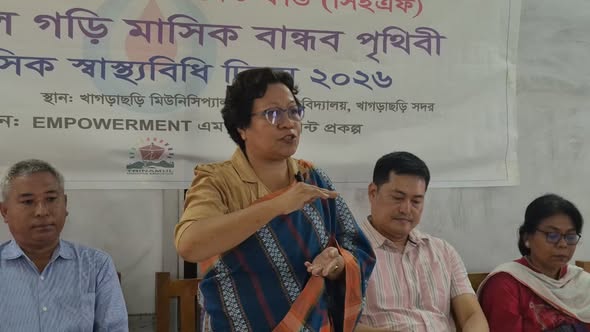 Menstrual health awareness session at Khagrachari Municipal Model High School
